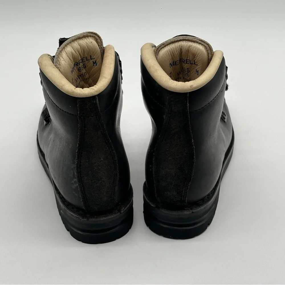 MERRELL All Leather 75 mm 3-Pin Nordic Backcountry Telemark Ski Boots Womens 7‎